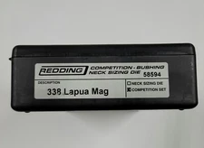 58594 REDDING TYPE-S COMPETITION BUSHING NECK DIE SET - 338 LAPUA MAG - NEW