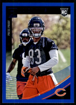 2018 Donruss Press Proof Blue Javon Wims Rookie Chicago Bears #391