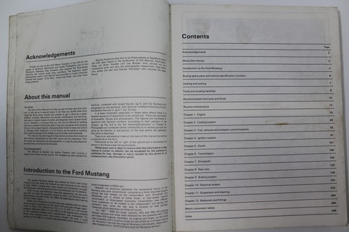 HAYNES 357 Ford V8 Mustang Automotive Repair Manual 1964 1/2 thru 1973 289 351 + - Picture 4 of 13