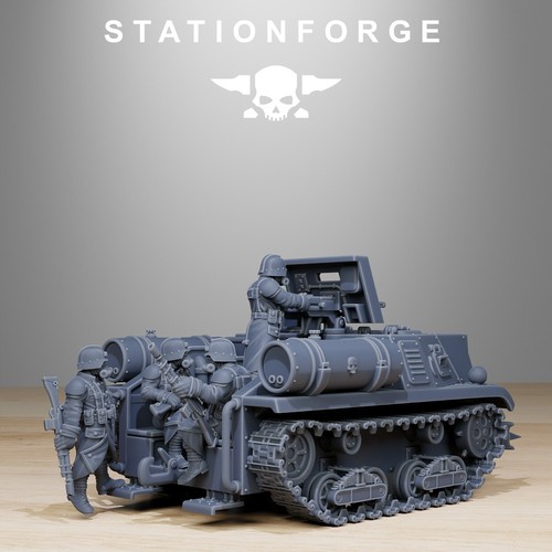 GrimGuard Tankette/TTRPG/Wargaming/Grimdark/3Dprint/Station Forge - Picture 4 of 12