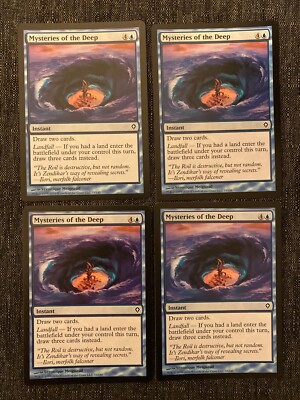 Mysteries of the Deep x4 Worldwake NM Blue Common MAGIC The Gathering Mtg
