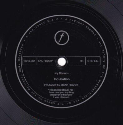  JOY DIVISION - Incubation & Komakino/As You Said - 7'' Flexi 1980 UNGESPIELT 