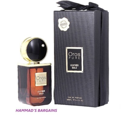 ARMAF OROS PURE LEATHER GOLD EDP 3.4 OZ / 100 ML FOR MEN (NIB) SEALED