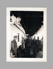 WW2 Era Photo U.S. Group GIs On Ship