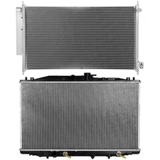 For 2004-08 Acura TSX Base Sedan 4-Door 2.4L Radiator & AC Condenser Cooling Kit