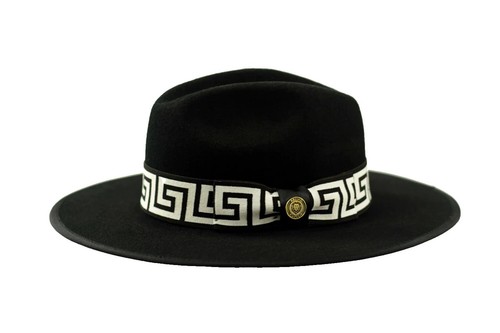 Bailey of Hollywood Tan Black Woven Paper Fedora Hat EUC  display picture 3