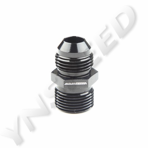 US STOCK 2PCS AN-8 8AN Male To M20x1.5mm Straight Thread Fitting Adapter Black - Picture 2 of 5