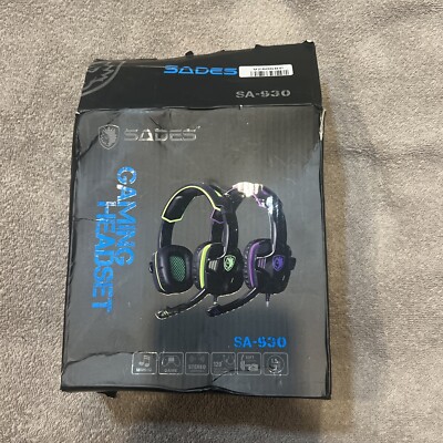 SADES SA930 Gaming Headset Headphone Stereo Sound 3.5mm Wired with Mic for PC