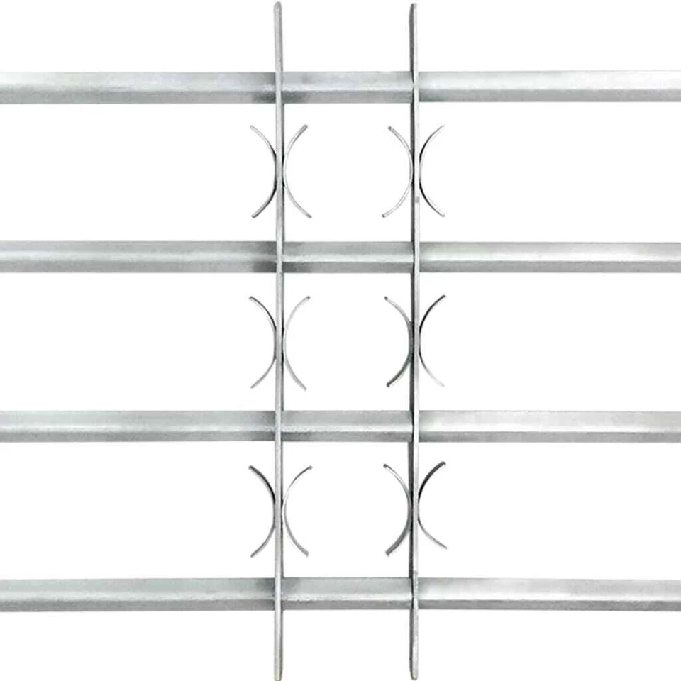 500-650mm Adjustable Security Grille for Windows with 4 Crossbars Bar Safe Steel - image 4 of 4