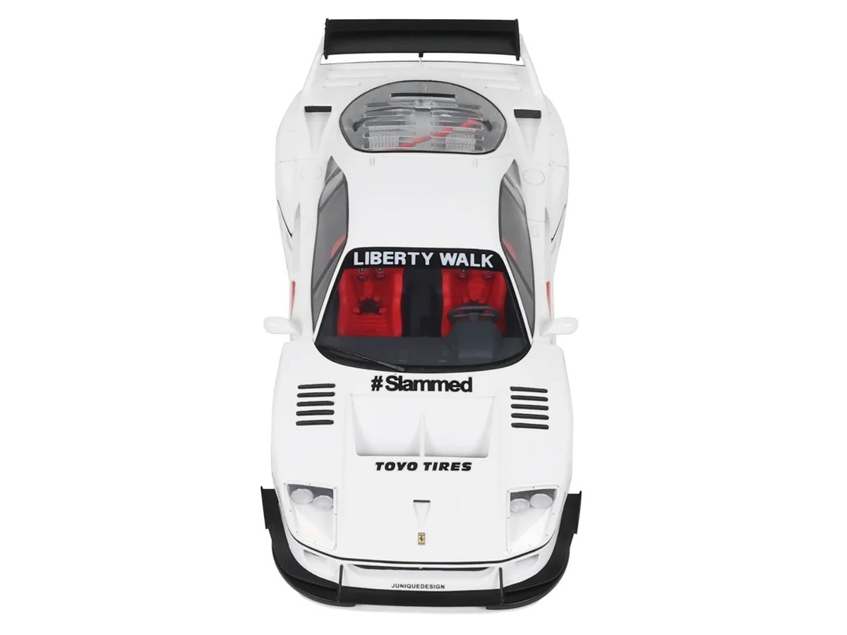Ferrari F40 LBWK Liberty-Walk #56 2023 White / Black Wheels