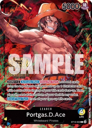 Monkey D Luffy 2nd Anniversary Set PROMO ST13-015 SR One Piece
