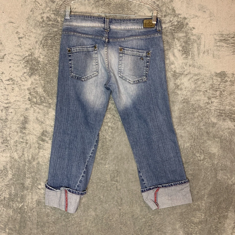 Mavi Jeans Women Low Rise Straight Cuffed Stone Wash Denim Capri 5 Pocket 30 - Image 2 of 4