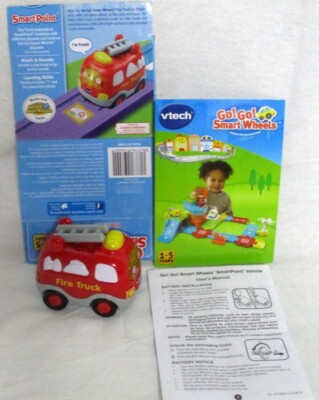 VTECH GO! GO! SMART WHEELS FRANK THE FIRE TRUCK ENGINE TALKING SINGING LIGHTS