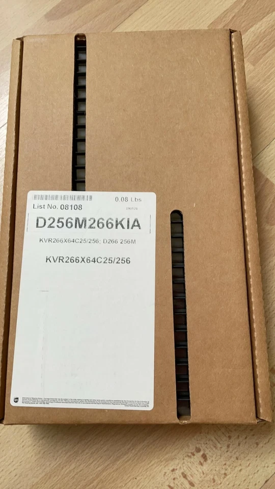 BRAND NEW! Unopened Kingston KVR266X64C25/256 DDR266 256MB RAM - Image 3 of 4