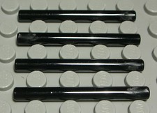 Lego Stange 1x4 Schwarz 4 Stück