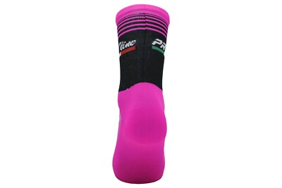 PRO' line Calze Calzini Ciclismo Compression Rosa Bianco