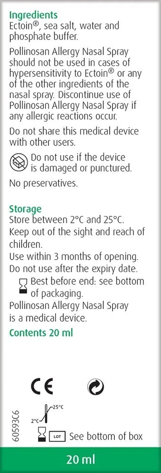 A. Vogel Pollinosan 过敏鼻喷雾 20 毫升 BBE 05/2026 — 第 2/4 张图片