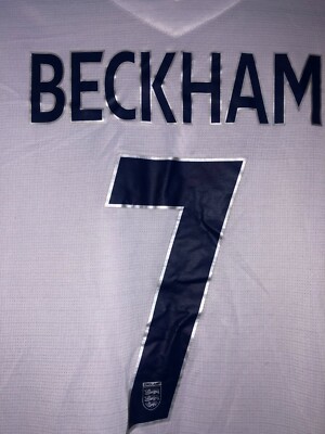 RARE England 2007-2009 football national shirt #7 Beckham RARE England 2007-2009 football national shirt #7 Beckham