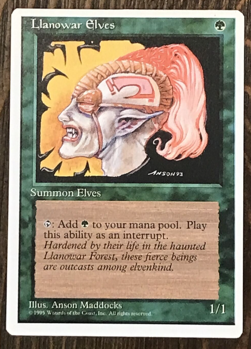 MTG - Magic the Gathering - Fourth Edition (1995) - Llanowar Elves