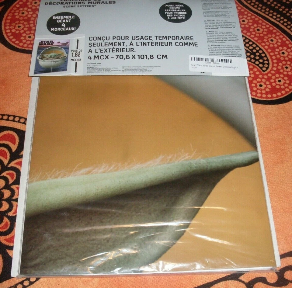 Star Wars Baby Yoda Escena Setter Mandaloriano Decoración de Pared Más de 6 Pies Foto 2 de 4