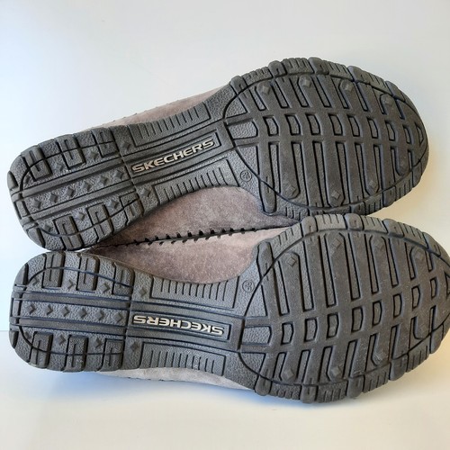 Skechers Relaxed Fit Loafers Shoes Women Size 8.5 Gray Suede Memory Foam E - Picture 7 of 7