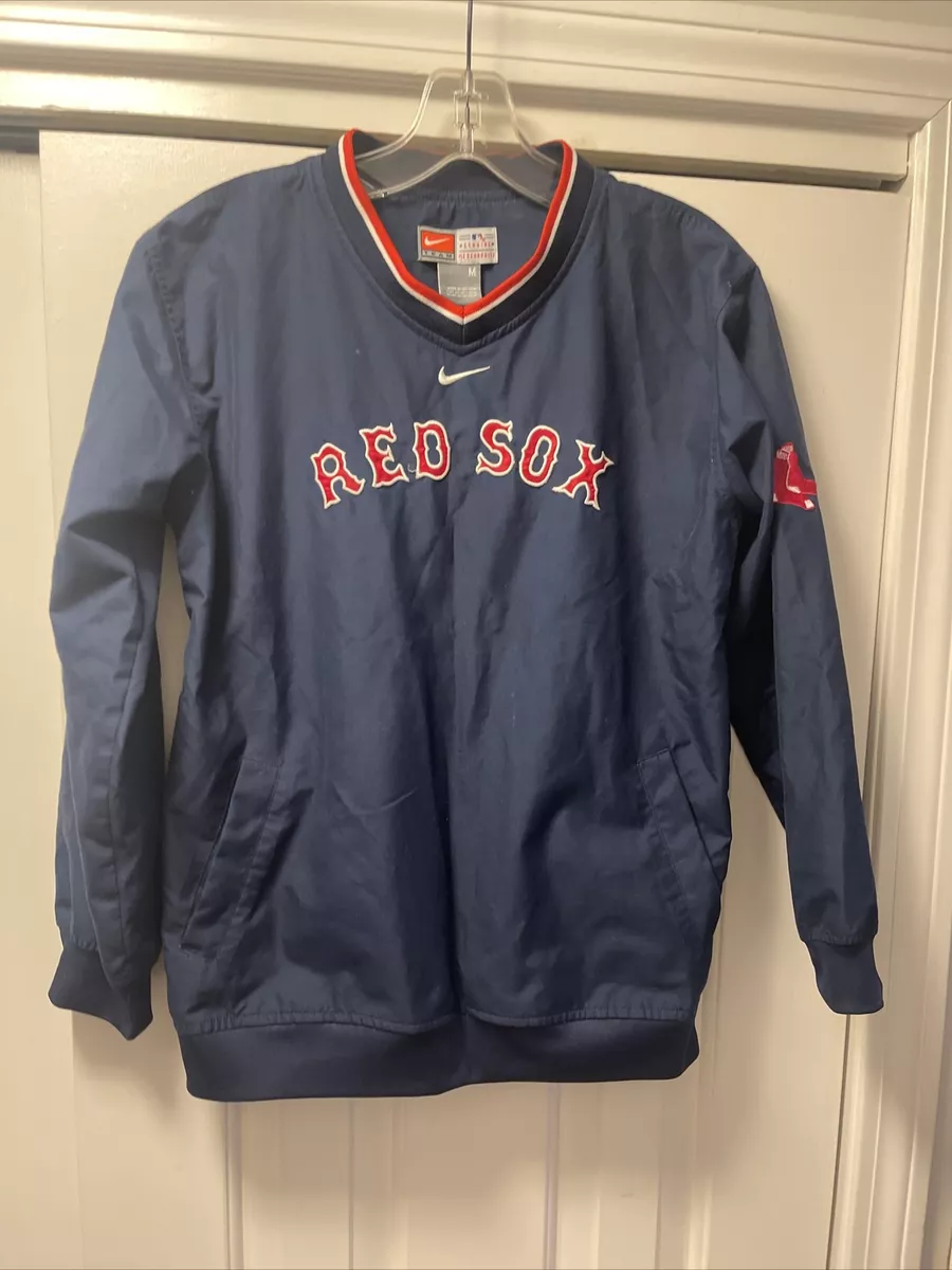 Nike Team Boston Red Sox Windbreaker Pullover Dugout Jacket Youth Medium  10-12 | eBay