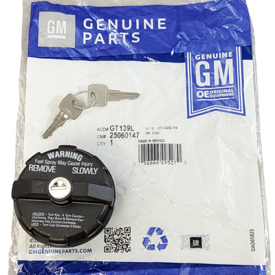 Locking Vented Gas Fuel Filler Cap For 94-96 Impala SS New Genuine GM