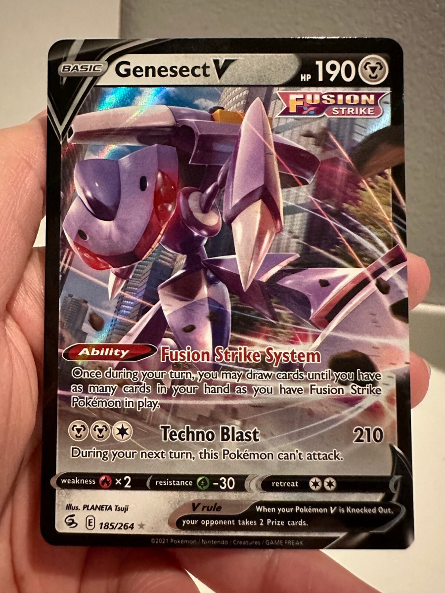 Genesect V 185/264 - Fusion Strike - Pokemon TCG - Ultra Rare - NM