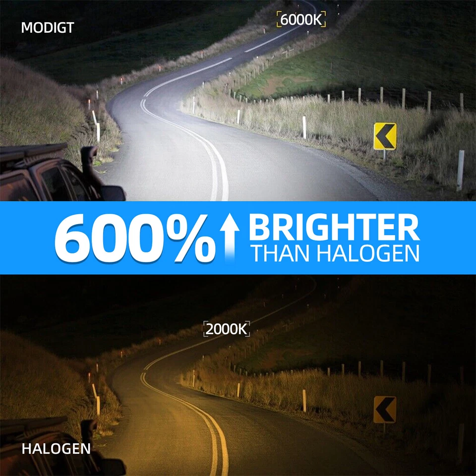 9005(HB3)+9006(HB4) LED Headlight Halogen Bulb For Honda MDX 2003-2006 6000k - image 3 of 4