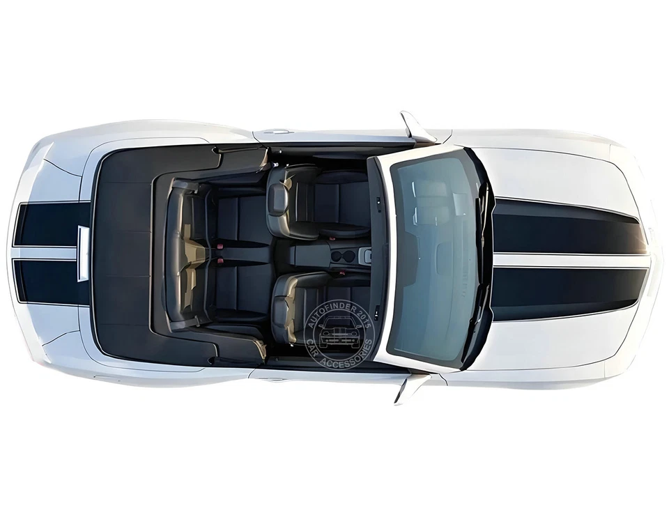 Car Hood Tailgate Sticker Graphics Decal For Chevrolet Camaro Bonnet Rear Stripe - Image 3 of 4