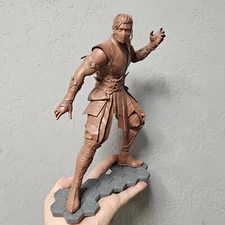 Sub-Zero 3D Printed Figure, Mortal Kombat Collectible Figure, Unpainted