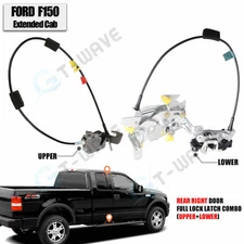 Rear Right Lower&Upper Door Lock Latch Assembly fit 97-03 Ford F150 Extended Cab