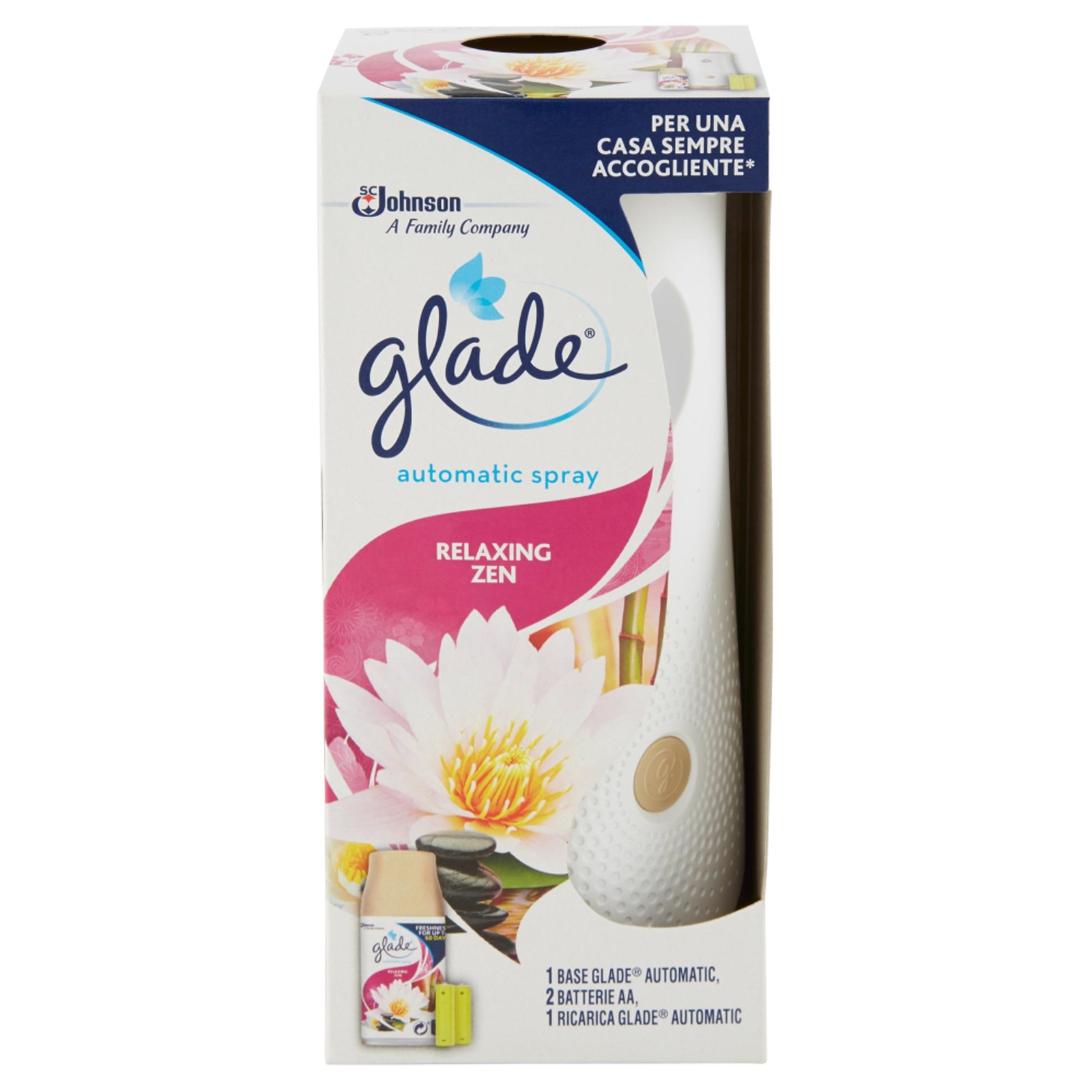 GLADE AUTOMATIC SPRAY BASE E RICARICA RELAXING ZEN PROFUMATORE SPRAY CASA