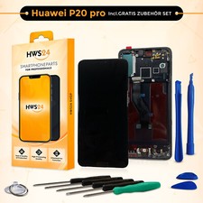 Display per Huawei P20 Pro Touch Screen Nero con Cornice e Impronta Digitale