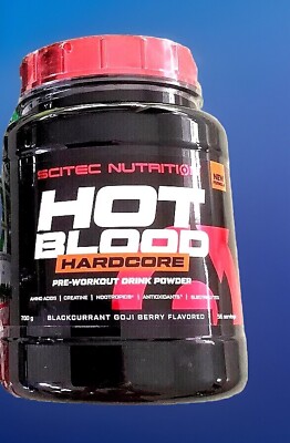 (45,47 /kg)Scitec Nutrition Hot Blood Hardcore 700g Train-Booster