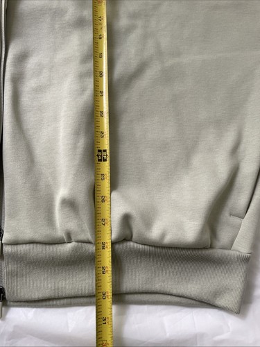 Adidas Unisex Green Fleece Full Zip Jacket Size Large Runs Big Baggy Oversized - Picture 10 of 13