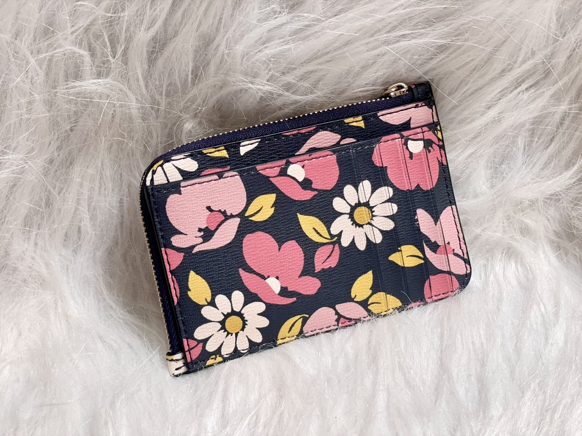 入手困難☆Kate Spade☆Valencia Road Zip Darcy☆Navy/Beige NWT Kate Spade darcy road trip medium zip card holder