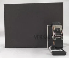 VERSACE ALQ99 Unisex Quartz Rectangle Silver With Box