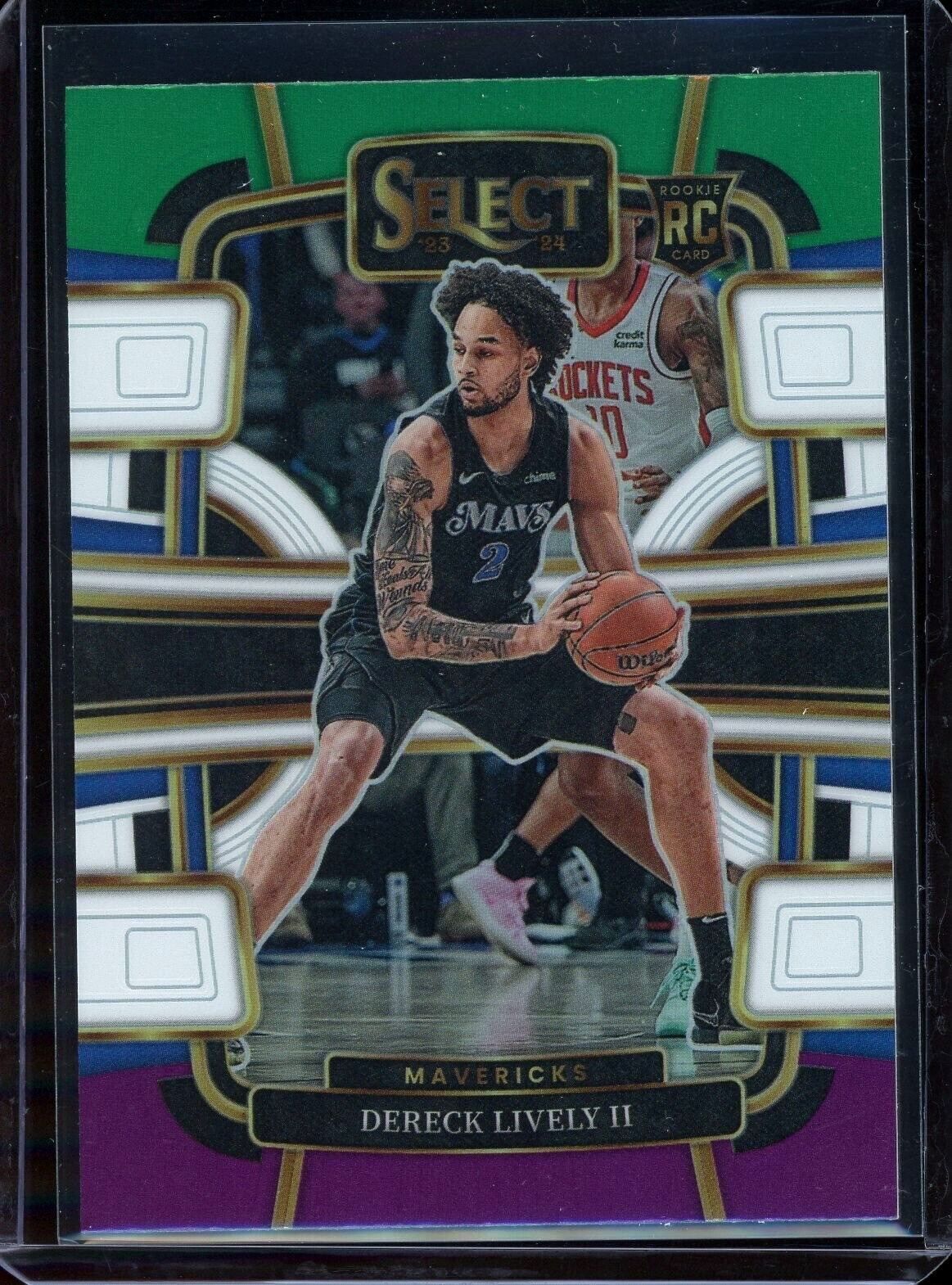 2023-24 Panini Select Concourse Tri Color Prizm Dereck Lively II RC #76