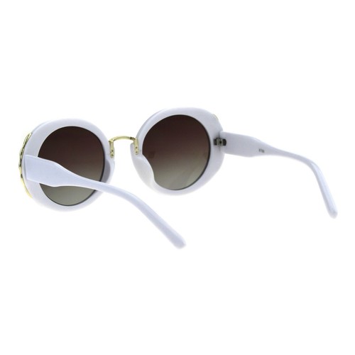 Damen Designer Style Sonnenbrille Rund Vintage Mode Sonnenbrillen UV 400 - Bild 24 von 25
