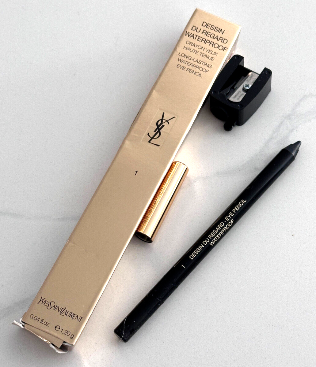 YSL Dessin Du Regard Waterproof Long Lasting Waterproof Eye Pencil BLACK  INK