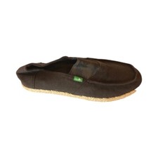 Sanuk Men's Commodore Stretch Brown Hazy Palms Slip On Shoes SMF10641 Size 9