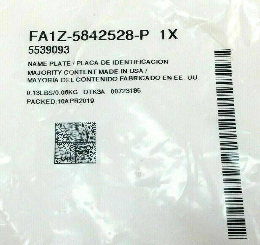 2016 2017 年 2018 年林肯 MKX 前保险杠星形标志徽章镀铬黑色全新原始设备制造商 — 第 4/4 张图片