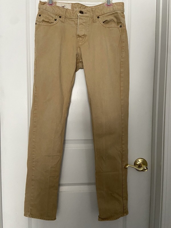 Hollister Mens Jeans Tan Beige 30 X 32