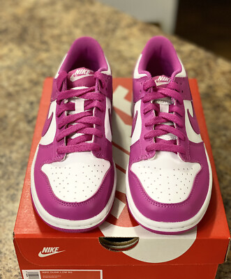 Nike Dunk Low Active Fuchsia Pink White FJ0704-100 (Size 3.5Y/5W