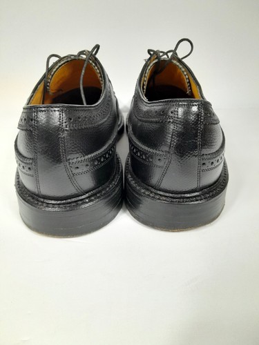 Vintage Florsheim Royal Imperial Wingtip Dress Shoe Men Sz 11 B Black - Picture 9 of 13