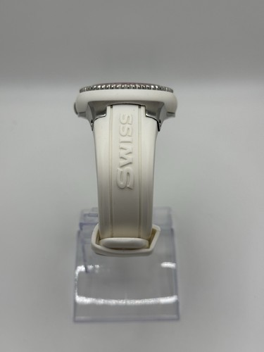 Swiss Legend Neptune 213006024 White Silicone Pink Bezel Ladies Wrist watch - Imagen 5 de 8