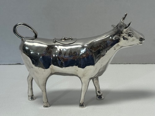 Dutch 835 Silver Cow Creamer H. Hooykaas 1960 Rotterdam - Picture 21 of 23