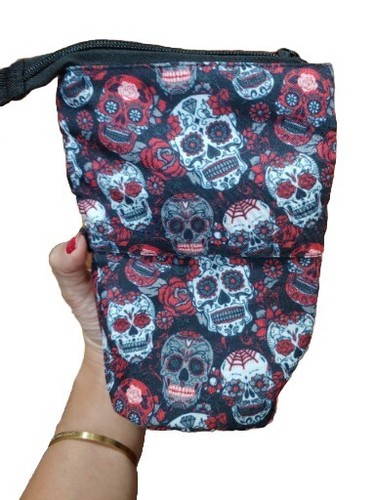  Skulls Cosmetic Travel Bag Cute Zipper Pouch  - Picture 1 of 13