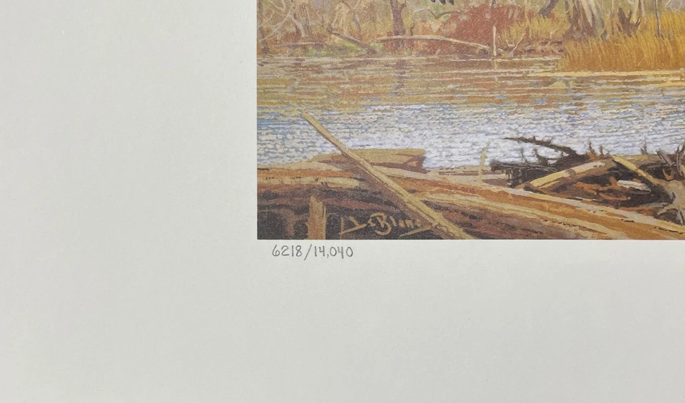 1987 NOVA YORK - Estampa de selo State Duck **Lee LeBlanc** - Imagem 3 de 4